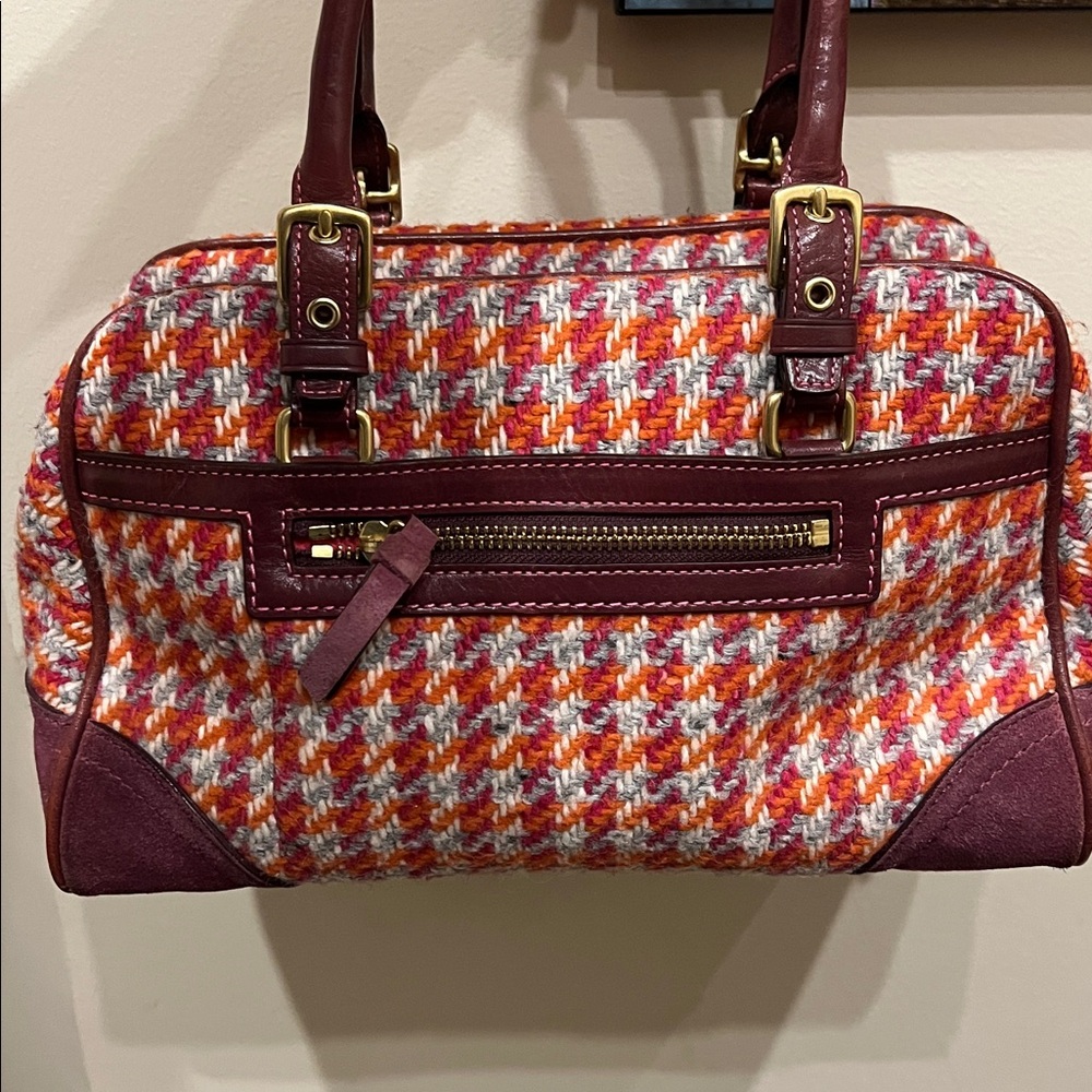 Coach Houndstooth Tweed Womens Bag